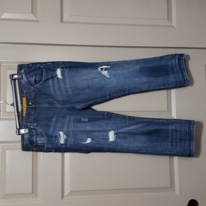 Refuge distressed crop denim jeans size 9